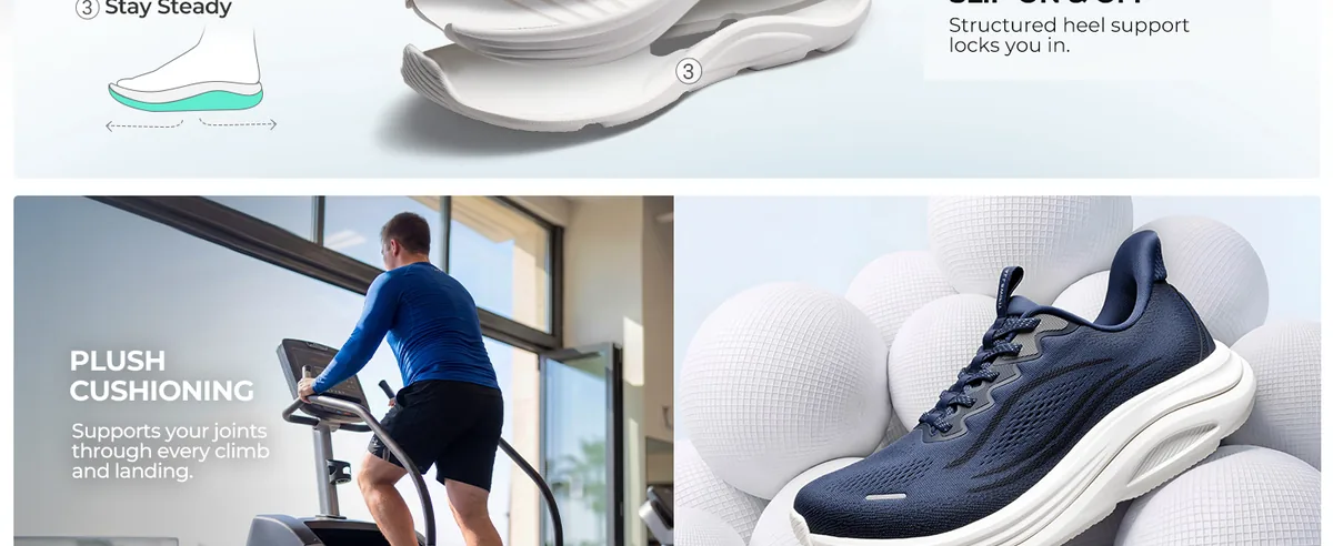 men slip on hands-free slip-ins walking tennis running shoe sneakers